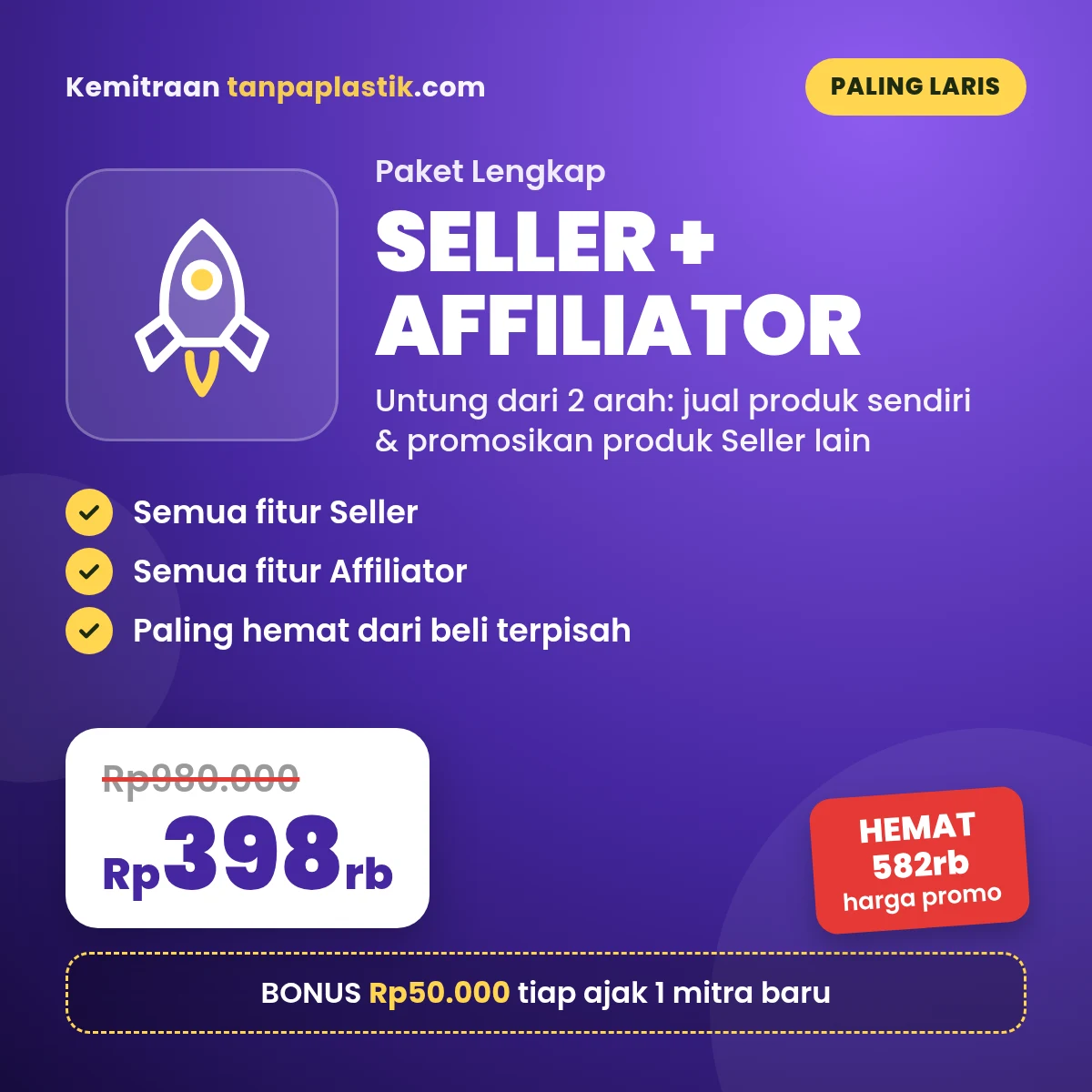 Paket Seller + Affiliator (Paling Laris)