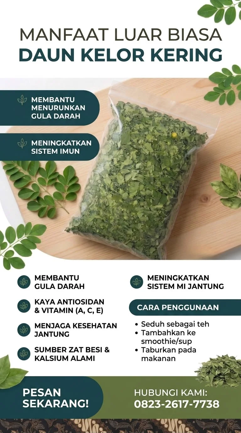Teh kesehatan moringa(kelor)